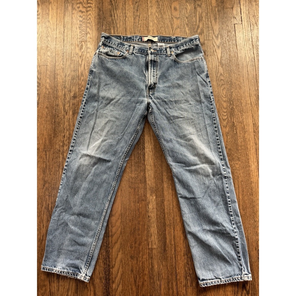 Levi's 505 Regular Fit Jeans Men's 40X34 Blue Denim Made In Canada Vintage Wash